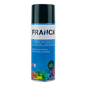 Esmalte En Aerosol 400ml Franca - Mate Brillante Y Satinados Color Verde Ingles
