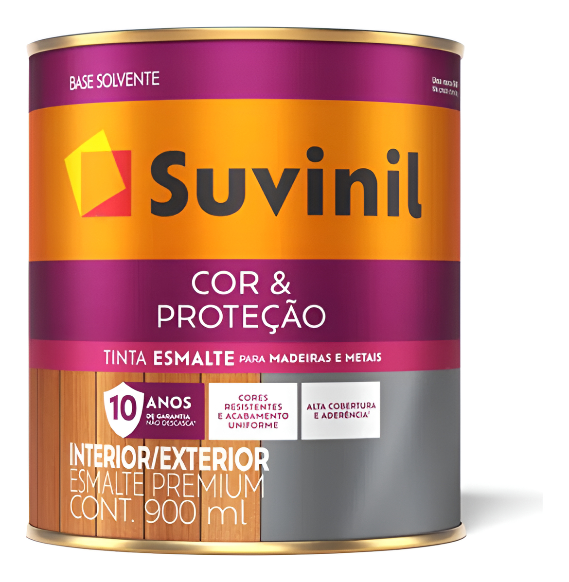 Suvinil 0.9l Esmalte Blanco Color & Protección Satinado