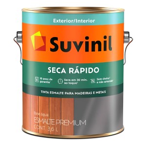 Suvinil 3.6l Esmalte Blanco Al Agua Seca Rápido Brillante